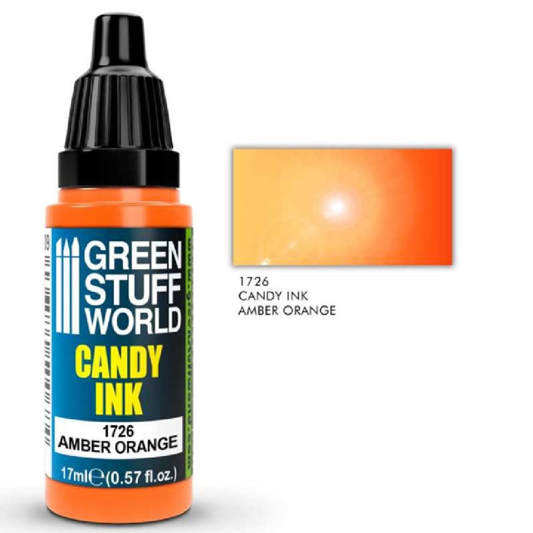 a5d03bbbc4cd368c7edadb554d55200e.jpg Green Stuff World Candy Ink Amber Orange 17ml - Image 1