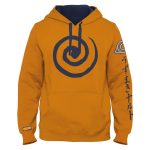 Naruto Shippuden Logo Orange Hoodie (L)