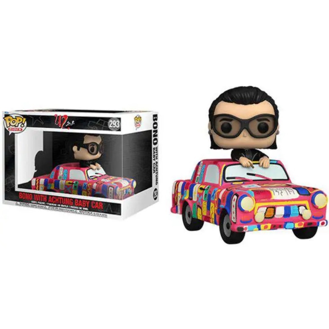 aa7381b4e2be56df6e41e852e8b8802f.jpg Funko POP! U2 N° 293 - Bono With Achtung Baby Car - Image 1