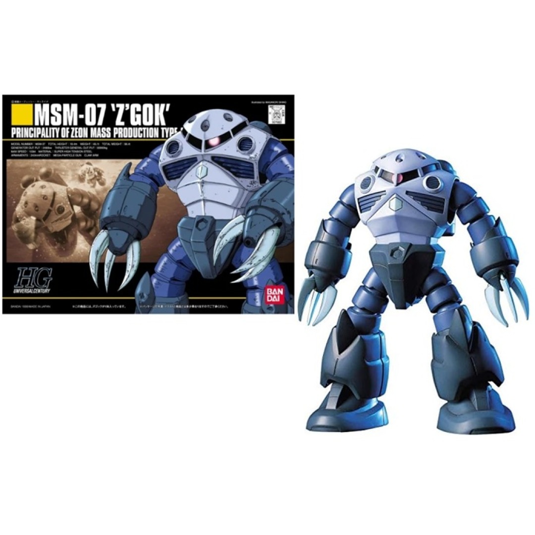 abe1c745dbb4be51c12fe59e0b3f0ecf.jpg Gundam MSM-07 Z'Gok Zeon Mass Production HGUC 1/144 Bandai Model Kit - Image 1