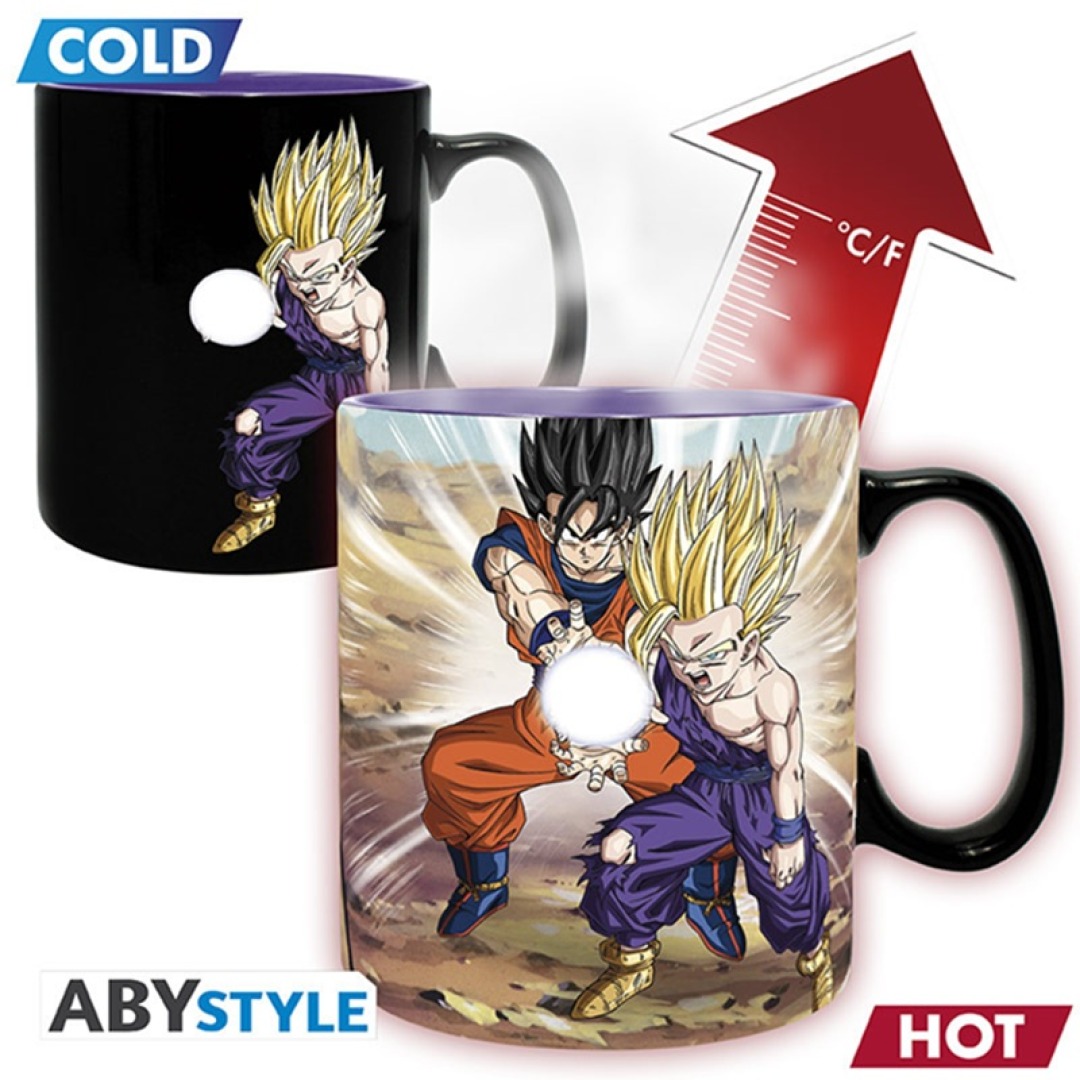 ada261f67ff7f613f290872f5fc9d499-1.jpg Dragon Ball Z Gohan Cell Heat Change Mug 460ml - Image 1