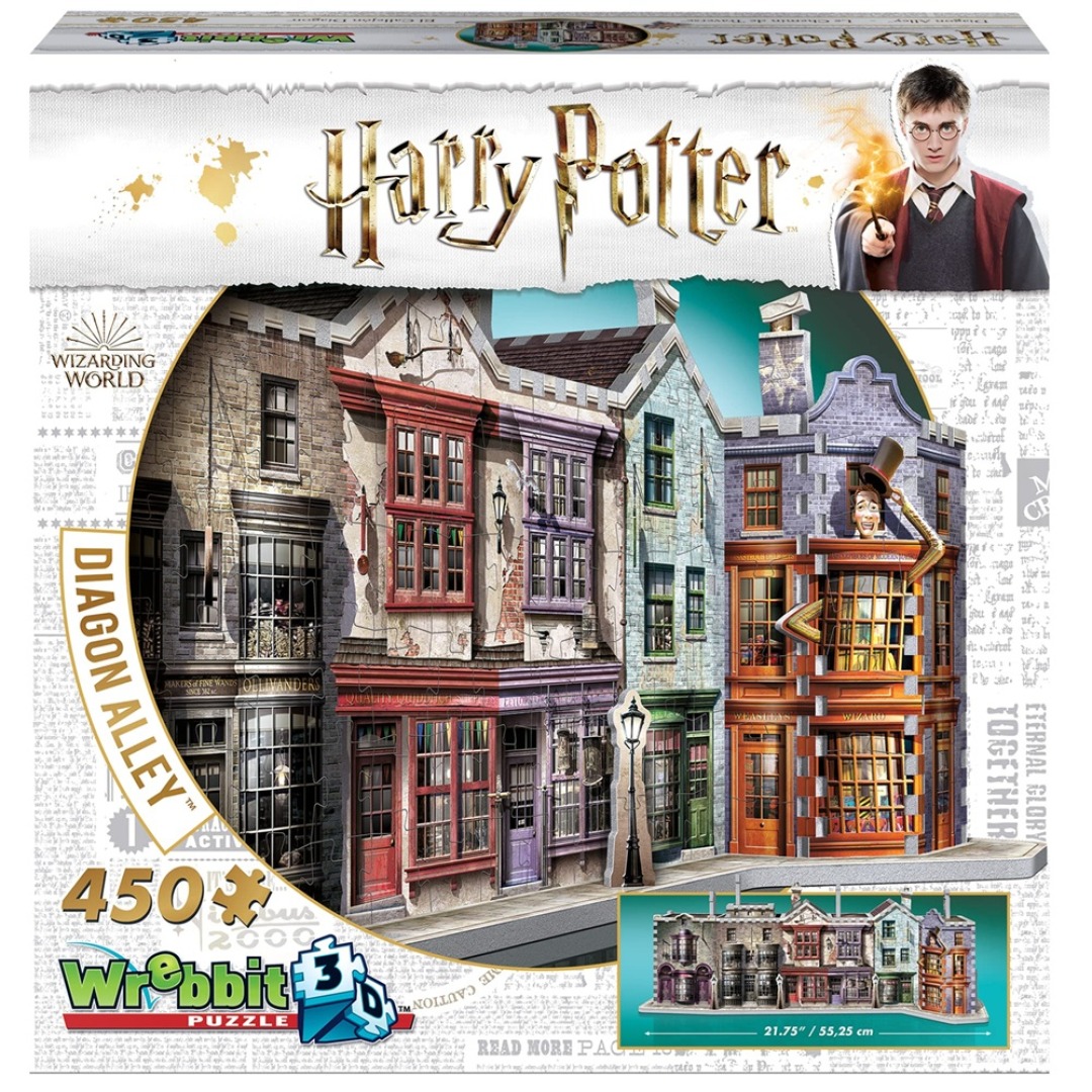ae0809d3f8ee2a4c9eeb343416f78003.jpg Harry Potter Diagon Alley 3D Puzzle 450 Pieces - Image 1