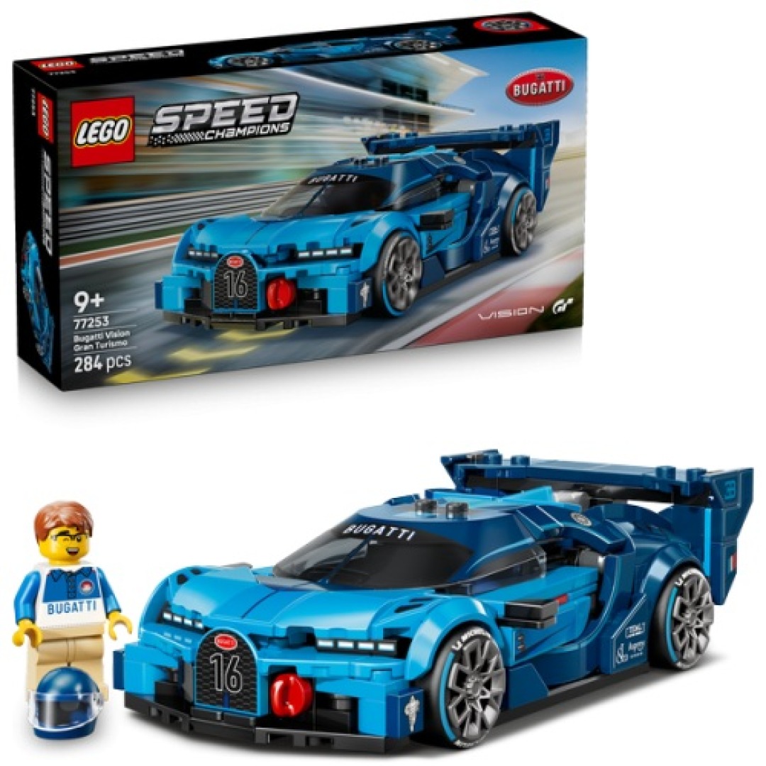 aed49b198d3b18855b3a8ec7e572dda4.jpg LEGO Speed Champions 77253 Bugatti Vision GT Hyper Sports Car - Image 1