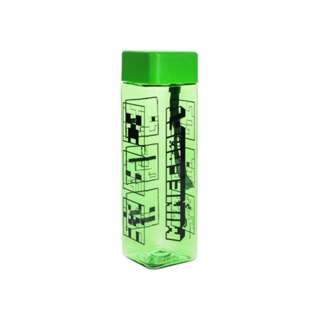b18048cd5f069bb5a34c66774fe1d4c8.jpg Minecraft Creeper Shaped Water Bottle - Image 1