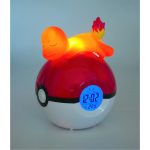 Pokemon Charmander Pokeball Alarm Clock with LED Lamp