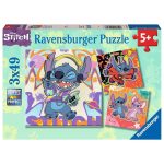 Disney Lilo & Stitch Playing All Day 3 Puzzles 49 Pieces