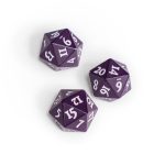 Ultra Pro Vivid Heavy Metal Midnight Plum D20 Dice