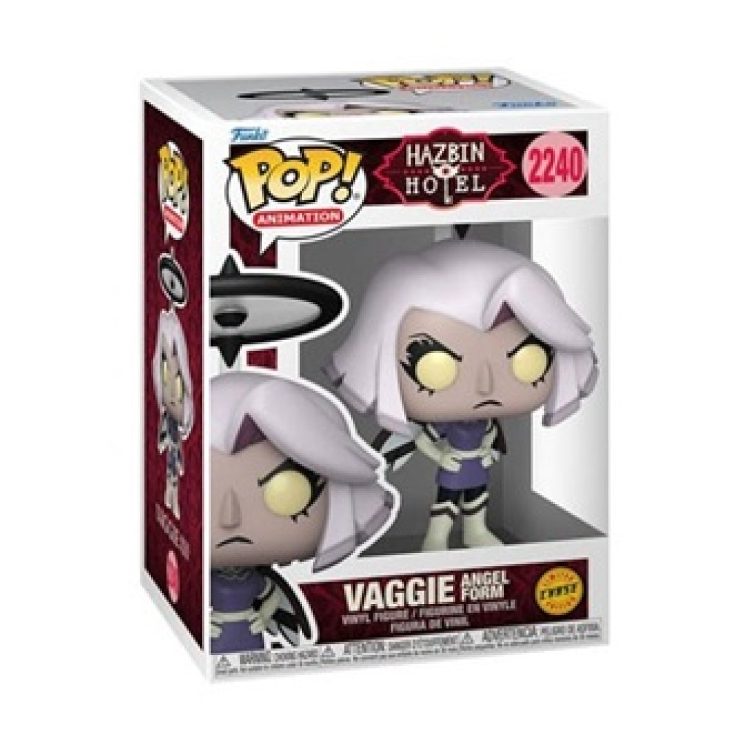 b711030aa56692a3b2c78141221fbd6f.jpg Funko POP! Hazbin Hotel N° 2240 - Vaggie Angel Form Chase Edition - Image 1