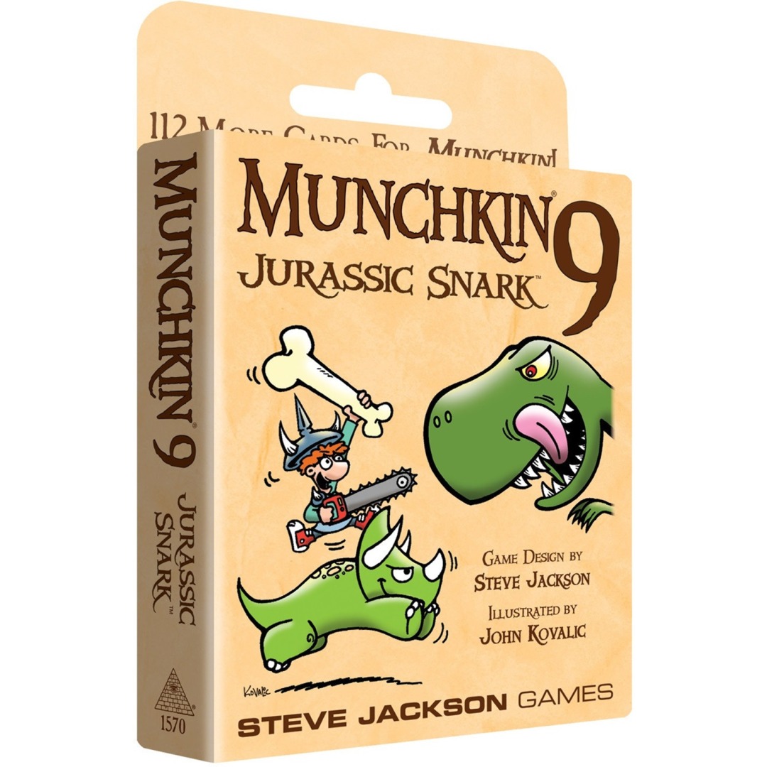 b7133ab84185650f4541a3dade0b3b94.jpg Munchkin 9 Jurassic Snark Card Game - Image 1