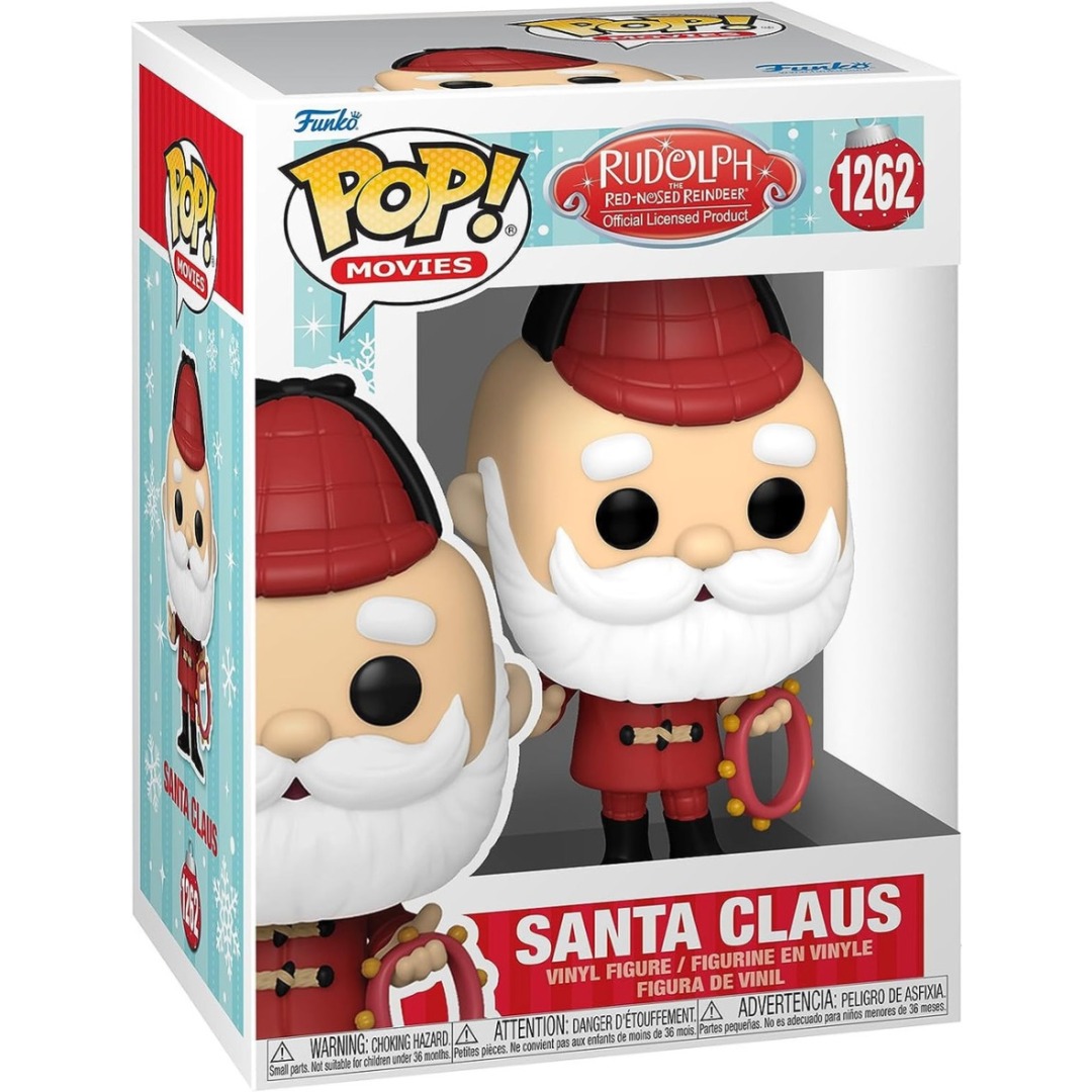 b777d0c4108ebf95c16da0461af78baf.jpg Funko POP! Rudolph Red-Nosed Reindeer N° 1262 - Santa Claus - Image 1