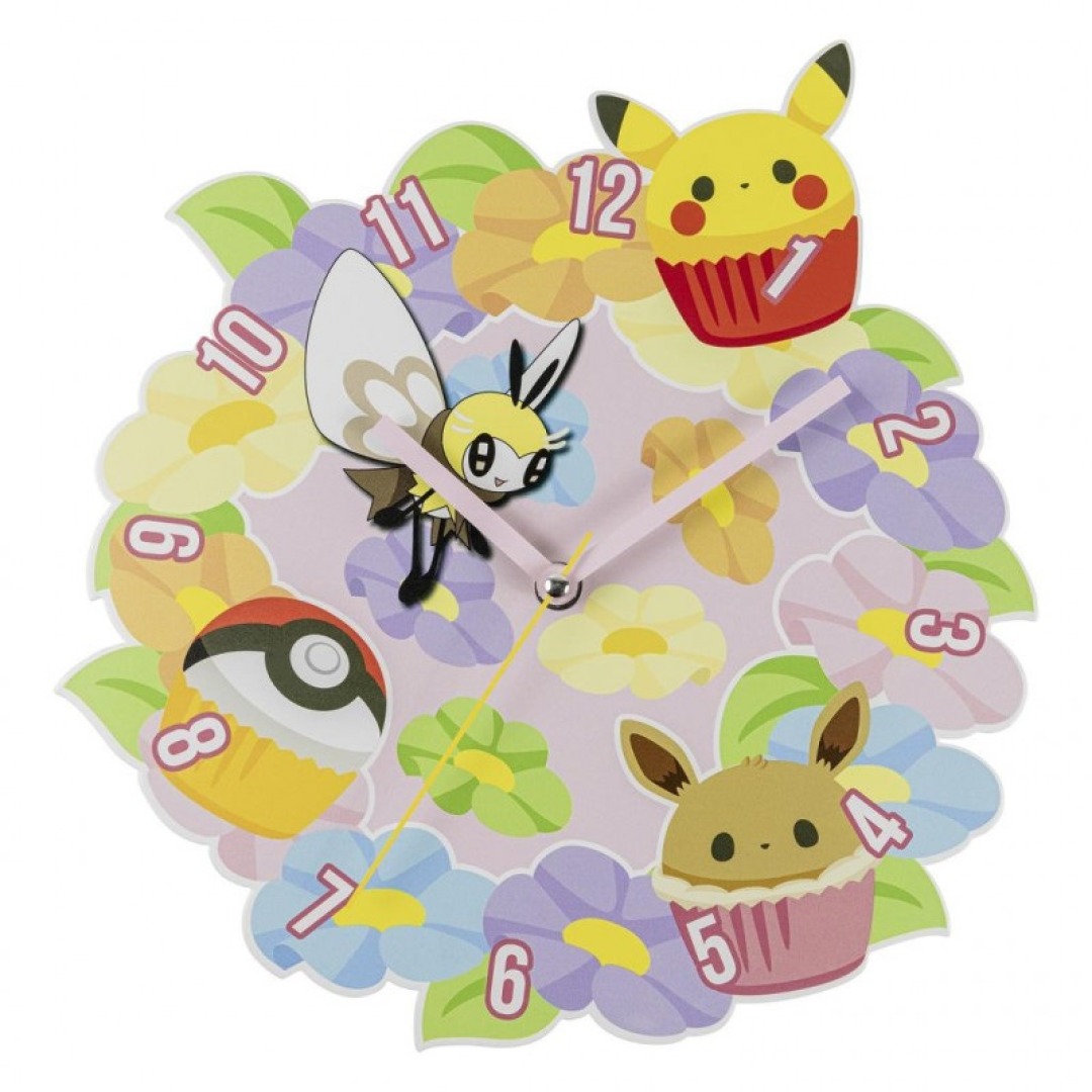 ba01bfe5320a472a174956c6fc00f0c0.jpg Pokemon Flower Metal Wall Clock - Image 1