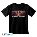 One Piece Monkey D.Luffy Black T-Shirt (XL)