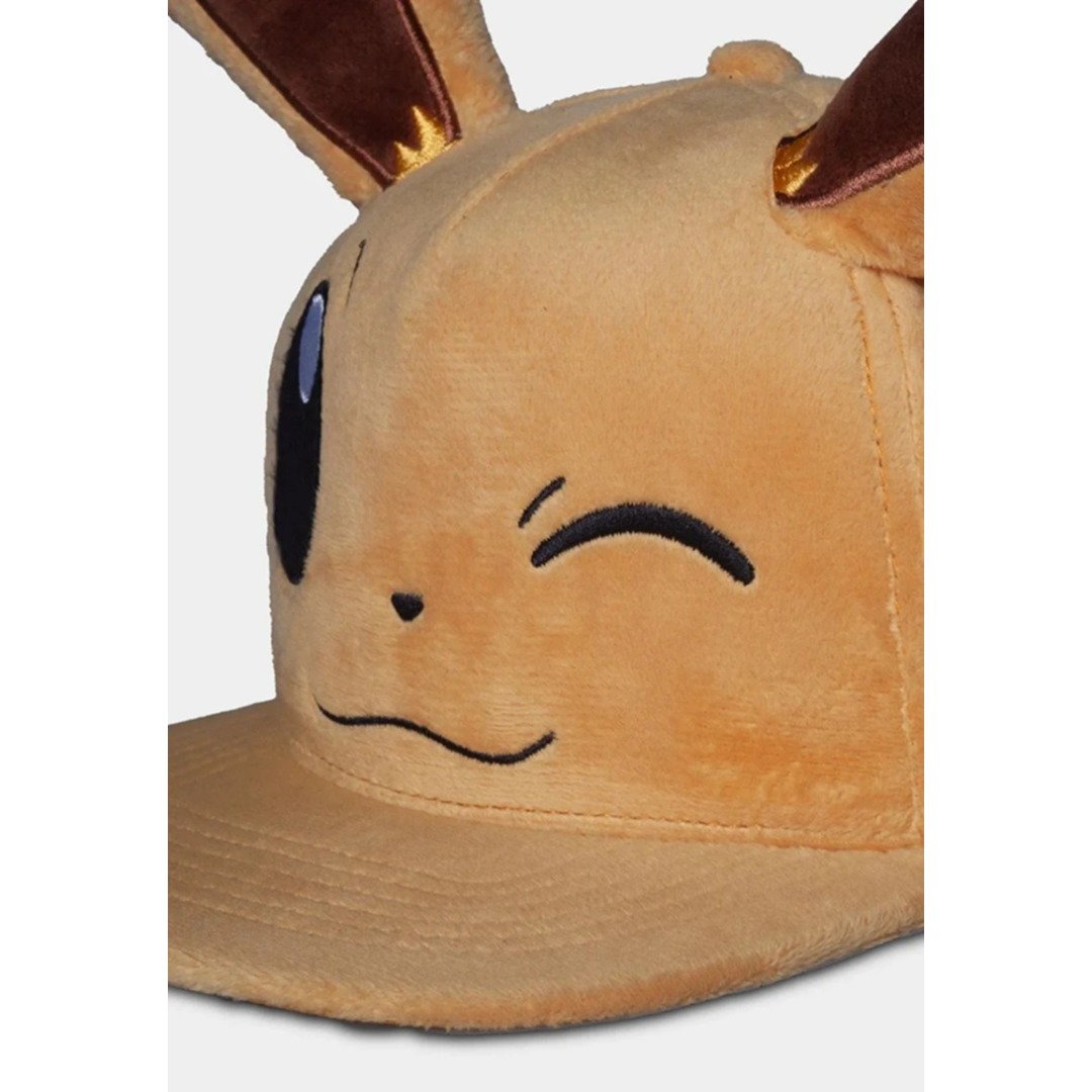 bae5c4dfbc5c8f6821ce245cc8b0c1cd.jpg Pokemon Eevee Winking Plush Novelty Cap - Image 1