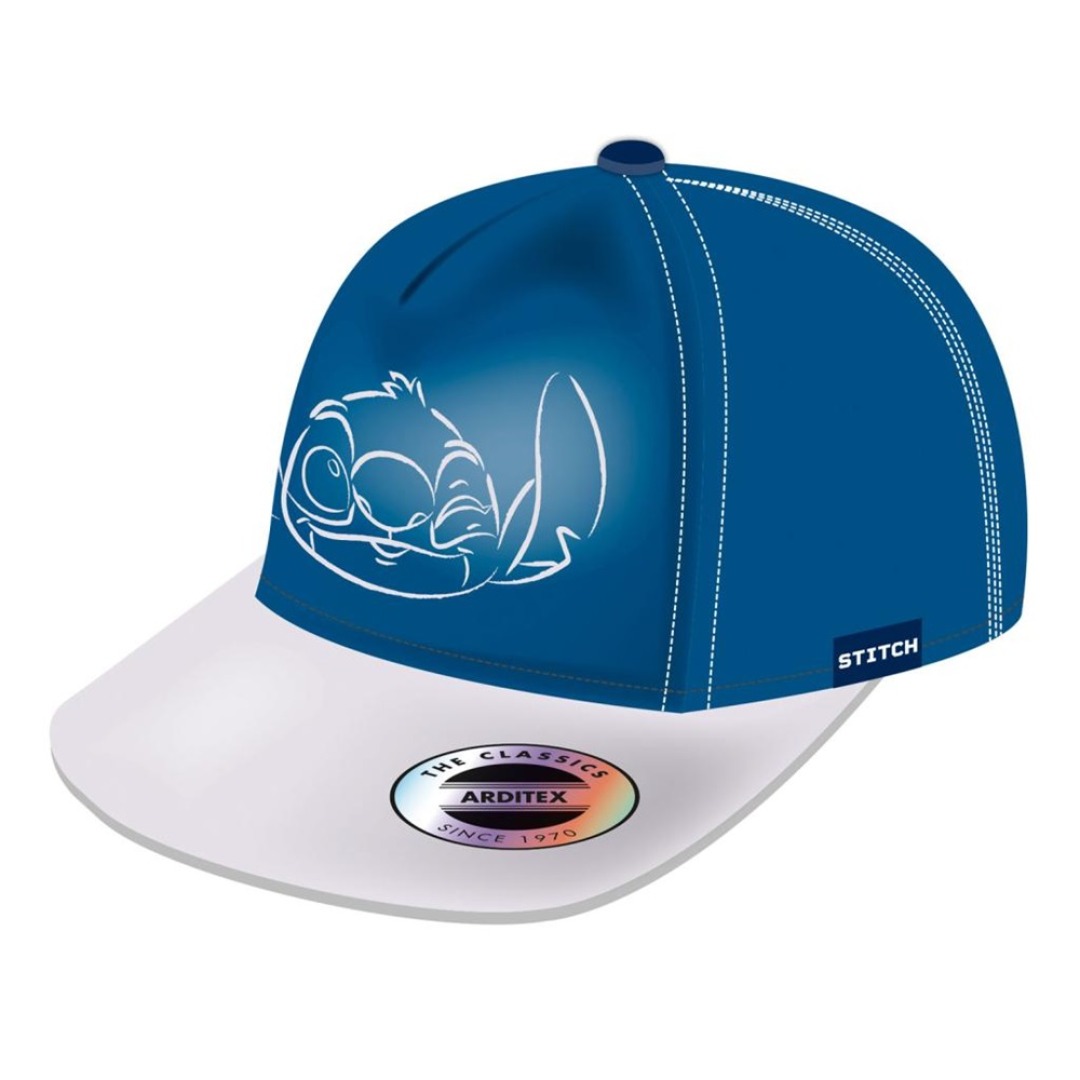 bce18cdf54e9868be4979ab4444d27dc.jpg Disney Stitch Wink Embroidered Cap - Image 1