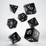 Q-Workshop Classic RPG Black & White Dice Set