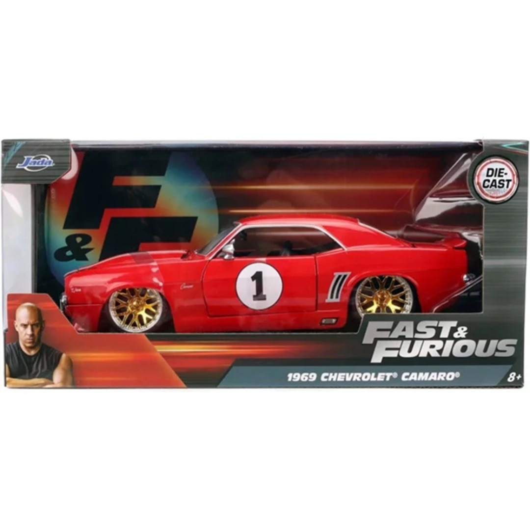 bd87afab19507efc84d0f273acaf47b2.jpg Fast & Furious 1969 Chevrolet Camaro 1:24 - Image 1