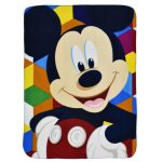 Disney Mickey Mouse Polar Plaid 100% Polyester 100x140cm