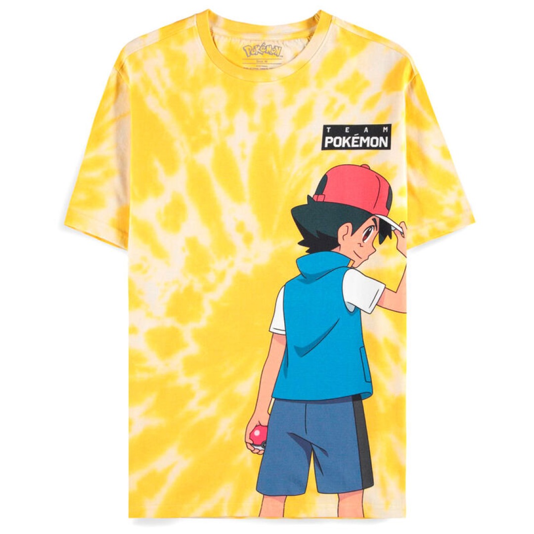 bf7ceaccda4cc7ae61b4ec183a0d77d4.jpg Pokemon Ash and Pikachu T-Shirt (M) - Image 1