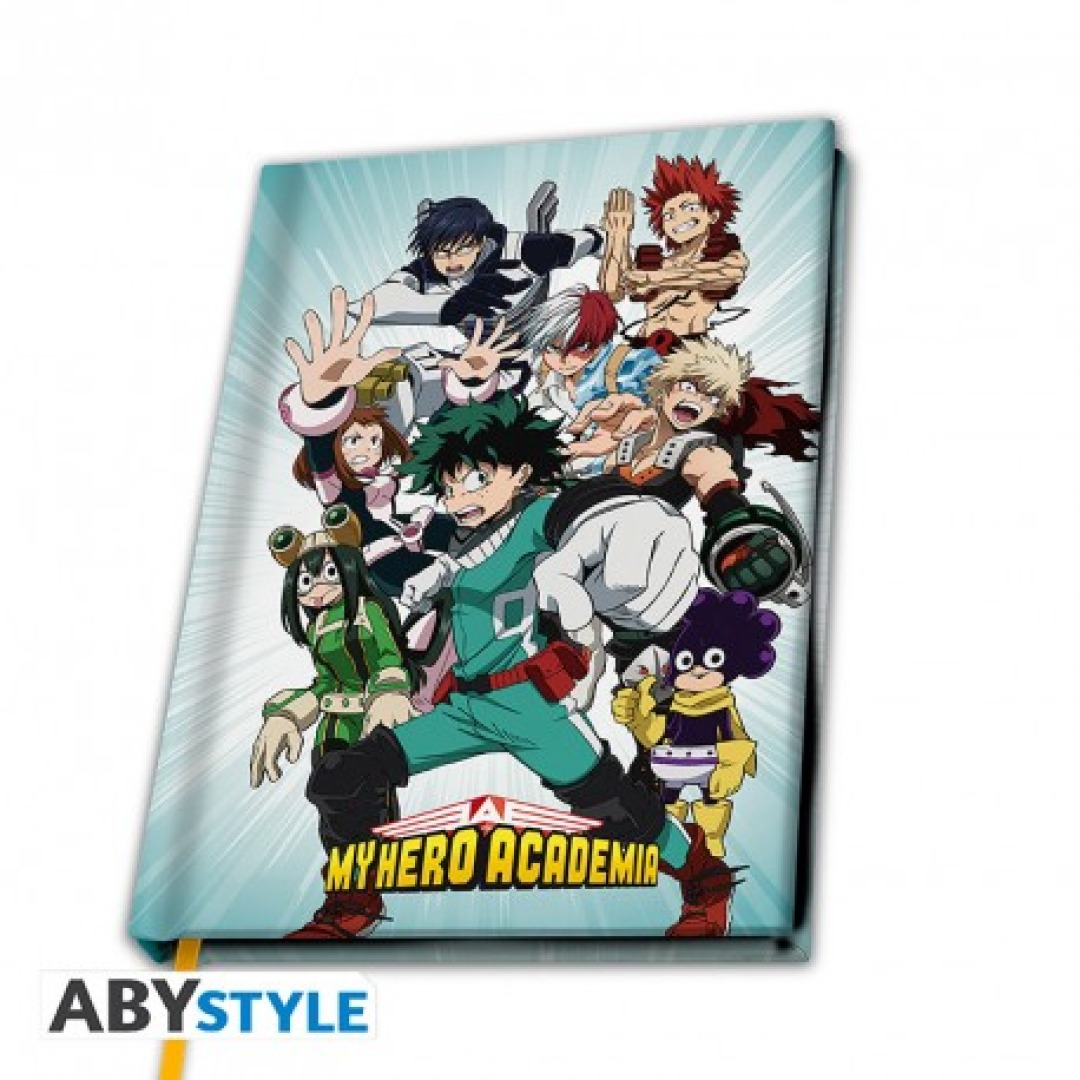bfe8741e20ee52d44e580c191281ad33-1.jpg My Hero Academia Heroes A5 Notebook - Image 1