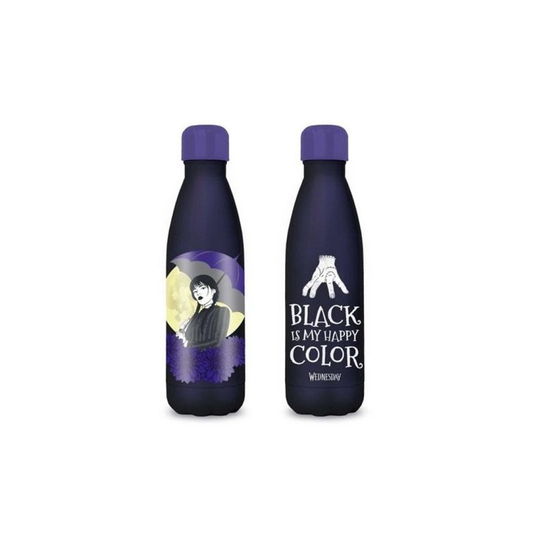 c05aac25cb82c753a0d3b656870dabca.jpg Wednesday Stainless Steel Bottle Hot & Cold 500ml - Image 1