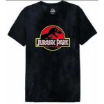 Jurassic Park Logo Classic Stone Wash T-Shirt Men (XXL)