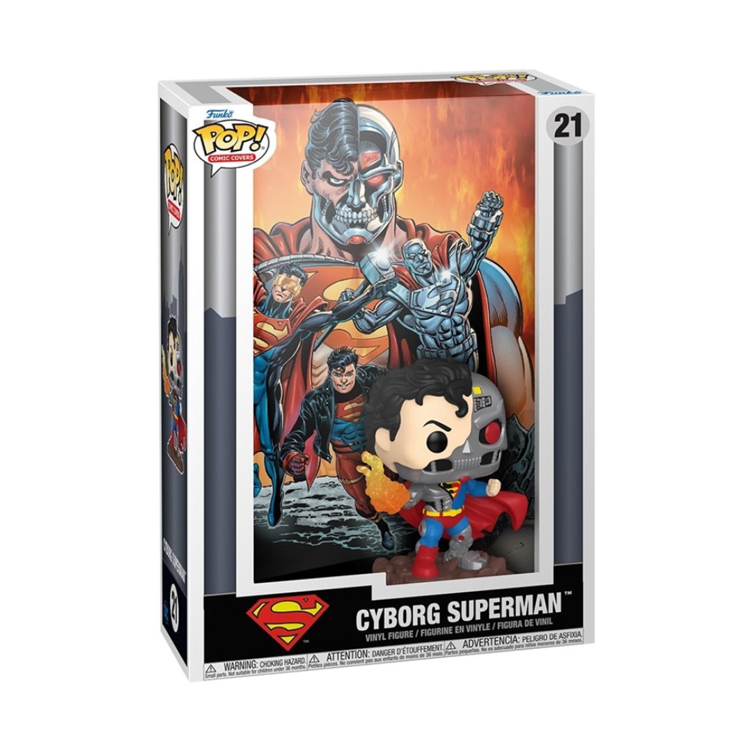 c1e4af0ff8fcd7ffb617a118d4d8d462.jpg Funko POP! DC Superman Comic Cover N° 21 - Cyborg Superman - Image 1