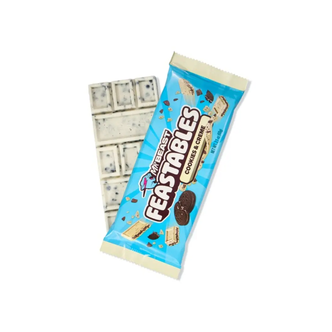 MrBeast Feastables Cookies & Creme Bar 60g | Buy Online Malta