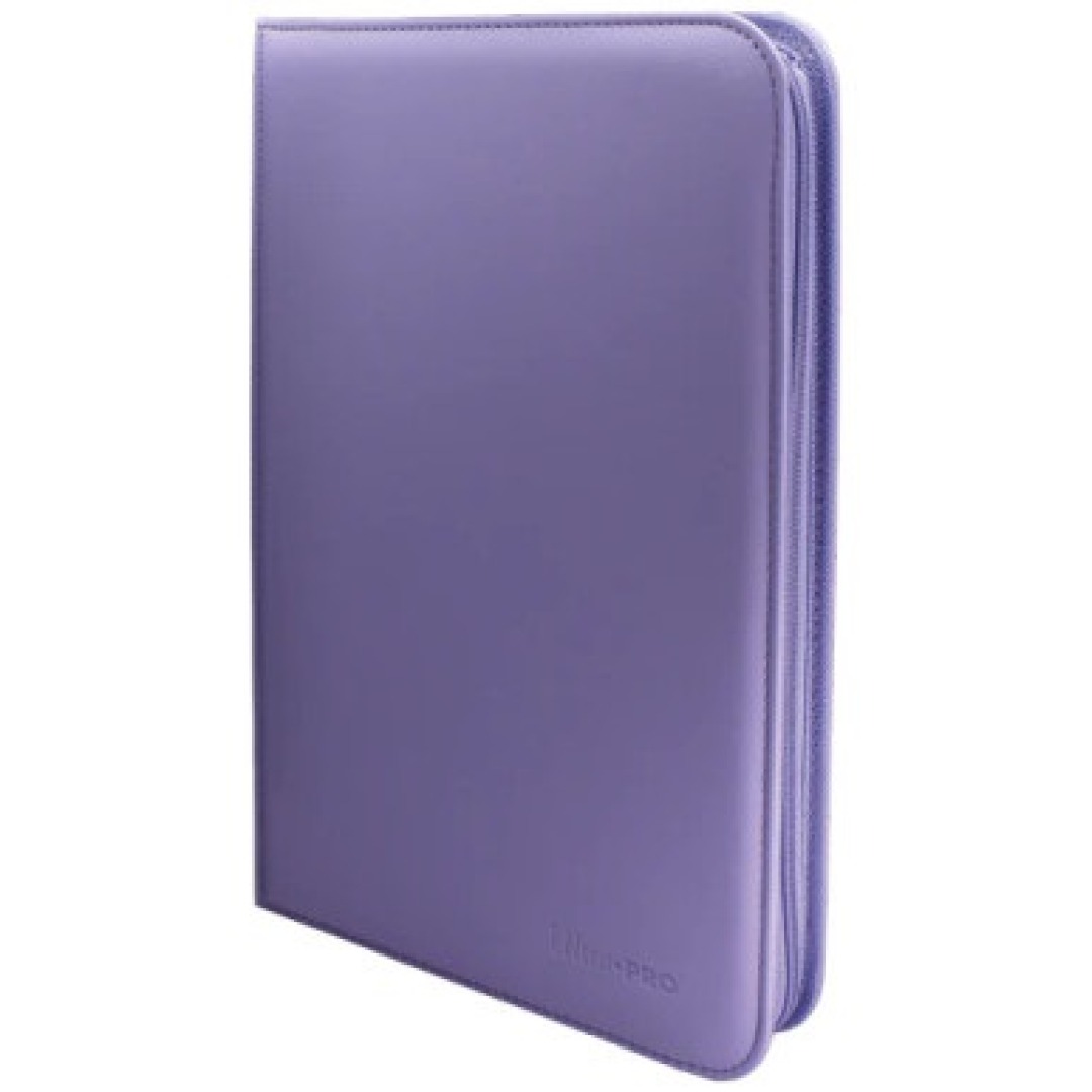 c34580aa0077729c07e52b2f9ff9a8a1.jpg Ultra Pro Vivid Purple 9-Pocket Pro Binder Zippered - Image 1