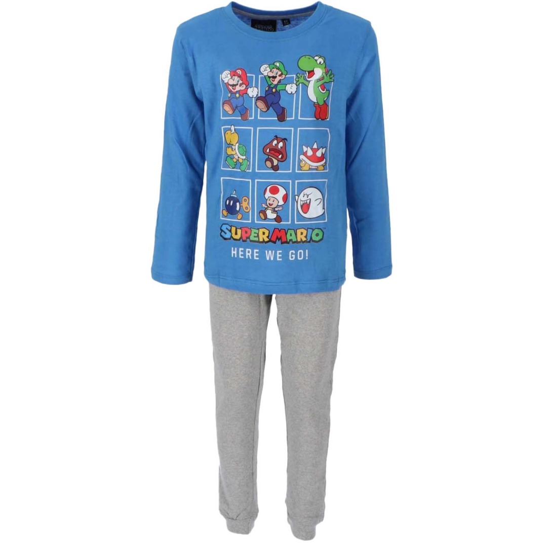 c40870924bfd84ca0a71d2699875e27c.jpg Super Mario Here We Go Kids Pyjama (6 Years) - Image 1