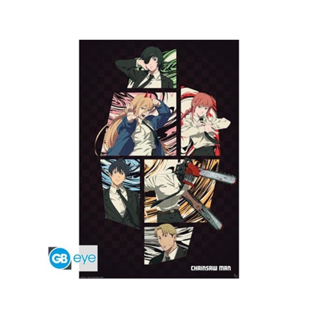 c44249073c84d105108c6b776fedf1d7-1.jpg Chainsaw Man Section 4 Poster 91x61cm - Image 1