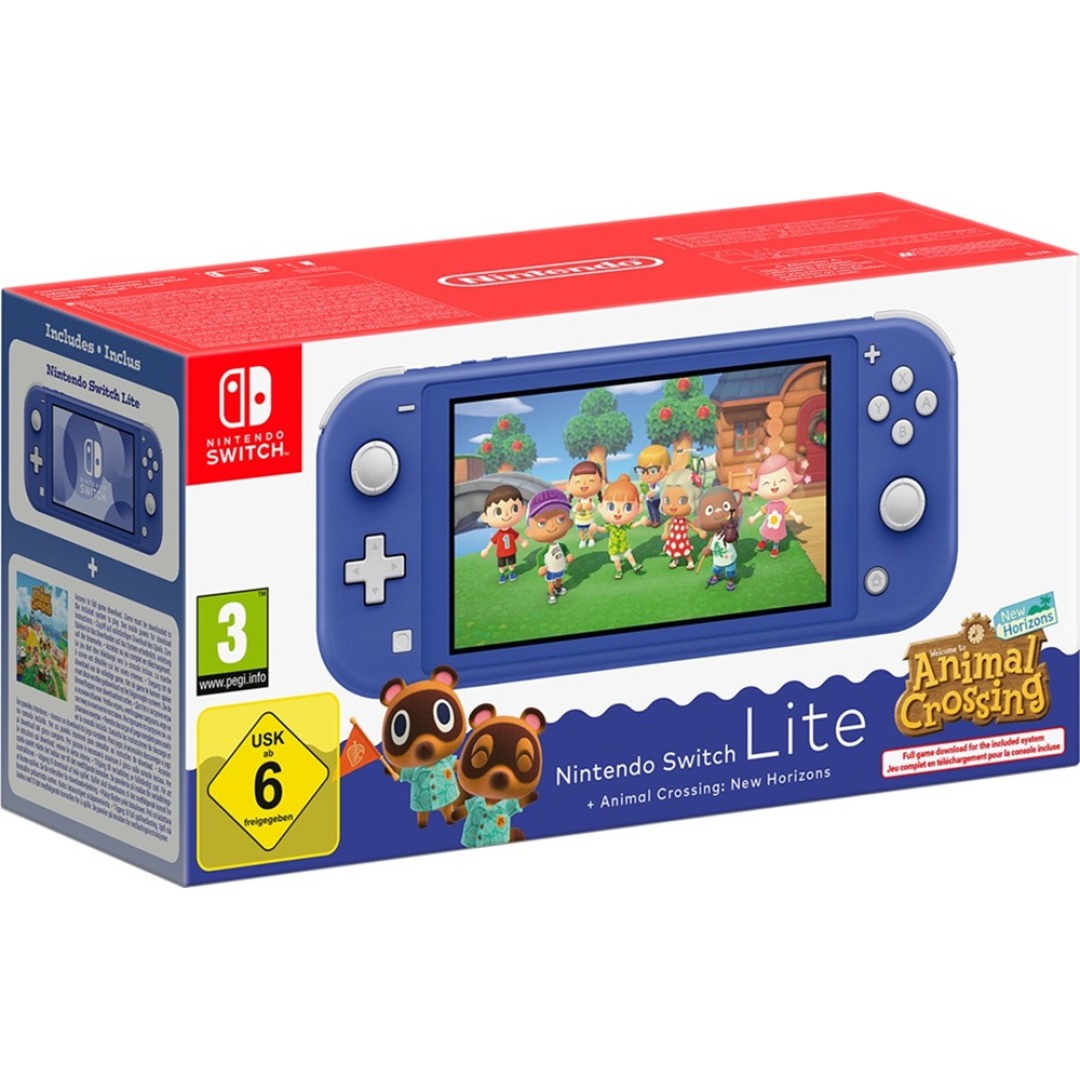 c46095ba2d2a2da94066b2284ed5c4f4-1.jpg Nintendo Switch Lite + Animal Crossing New Horizon Blue - Image 1