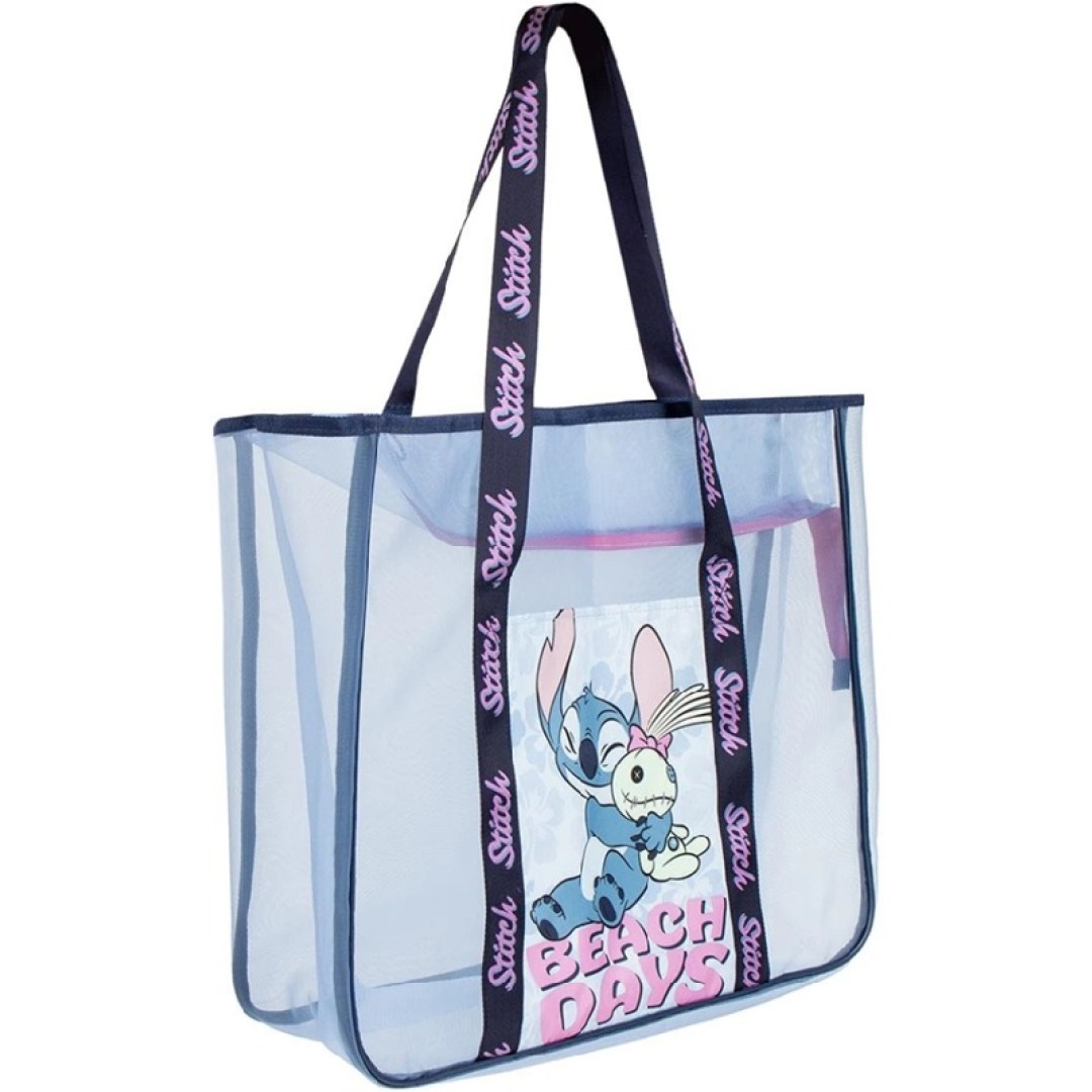c4cbe1281af424234c27f7d654f9ec31.jpg Disney Stitch & Scrump Premium Beach Bag 62x39x20cm - Image 1