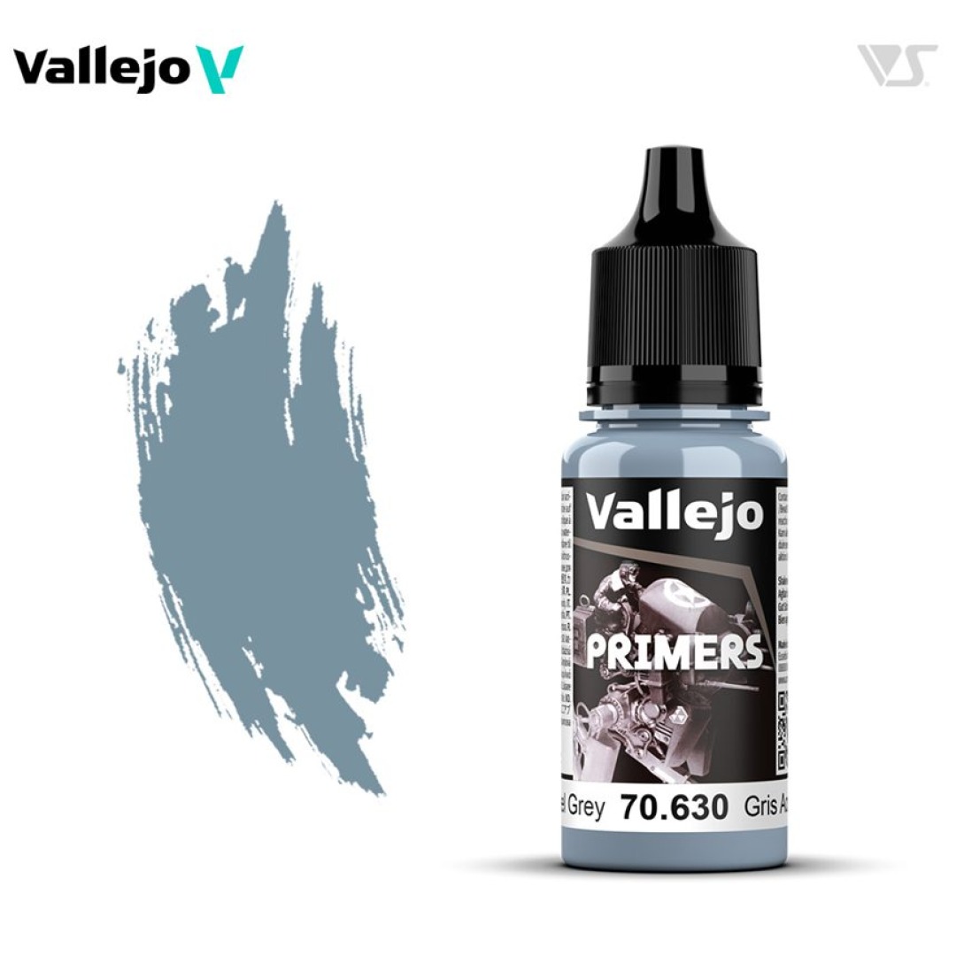 c5534742623004ecd874305ff06cbdf0.jpg Vallejo Game Primers Steel Grey 18ml - Image 1