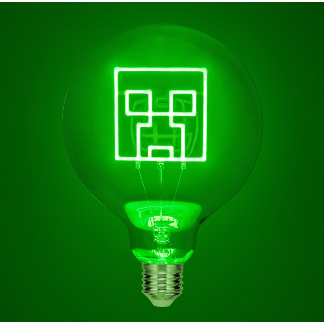 c7174763da39e2adedf42164f67e54b0.jpg Minecraft Creeper LED Neon Bulb - Image 1