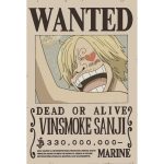 One Piece Sanji Wanted Wall Light Led 30cm