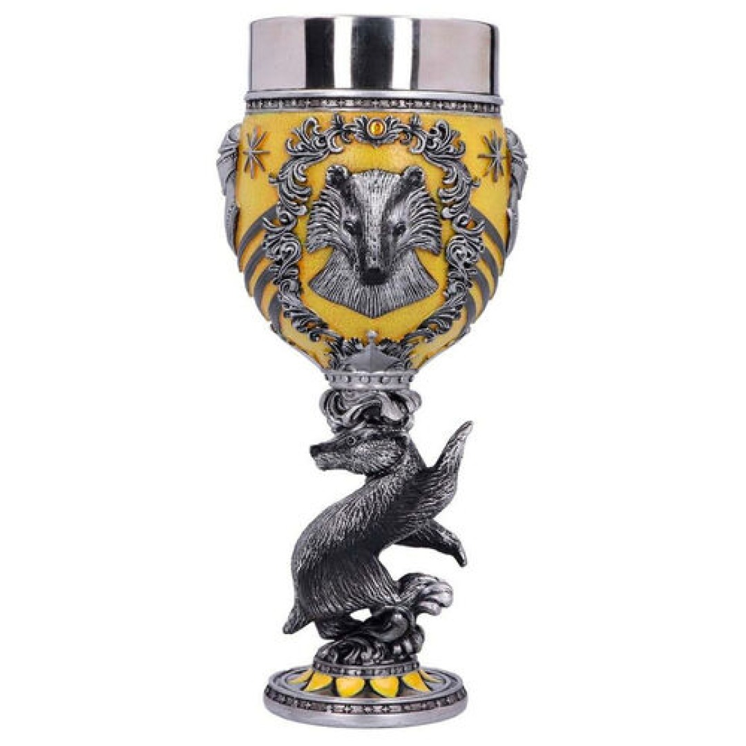 c8199a094ed373d737fa6950520af9a4.jpg Harry Potter Hufflepuff Resin Chalice 20cm - Image 1