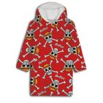 One Piece Straw Hat Crew Sweat Poncho Children Size (7-14 Years)