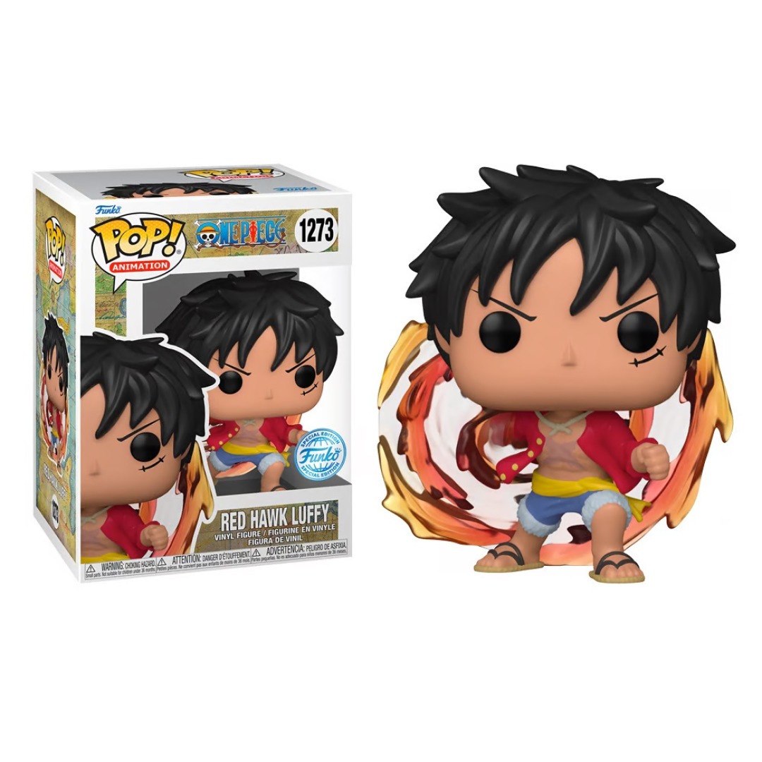 c92fbc2d9d23153cb3578734a5c6d53e.jpg Funko POP! One Piece N° 1273 - Red Hawk Luffy - Image 1