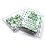 Chessex Opaque Pastel Green/Black Set of Ten D10