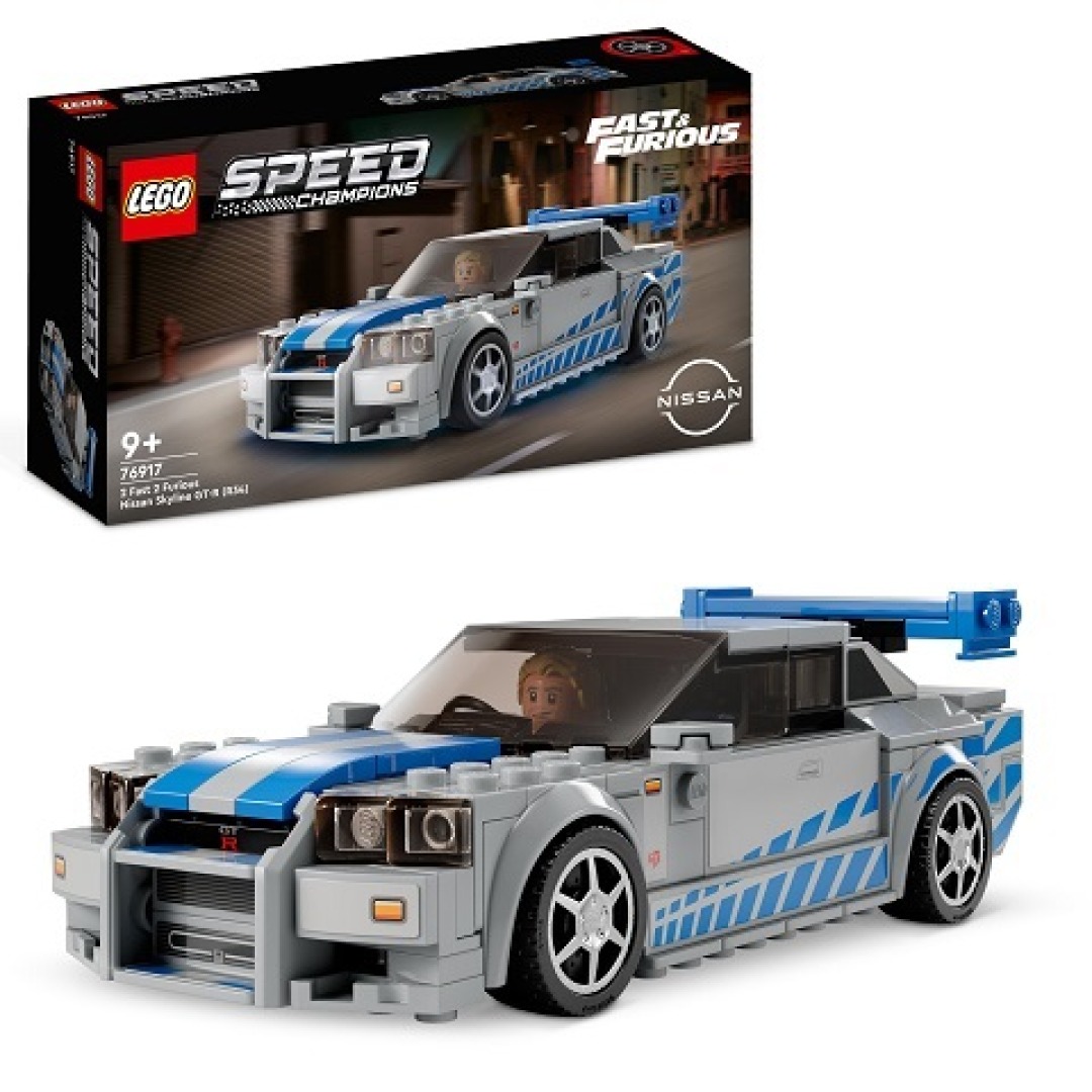 ca876308daaa2e18de3058a662078ced.jpg LEGO Speed Champions 76917 2 Fast 2 Furious Nissan Skyline GT-R (R34) - Image 1