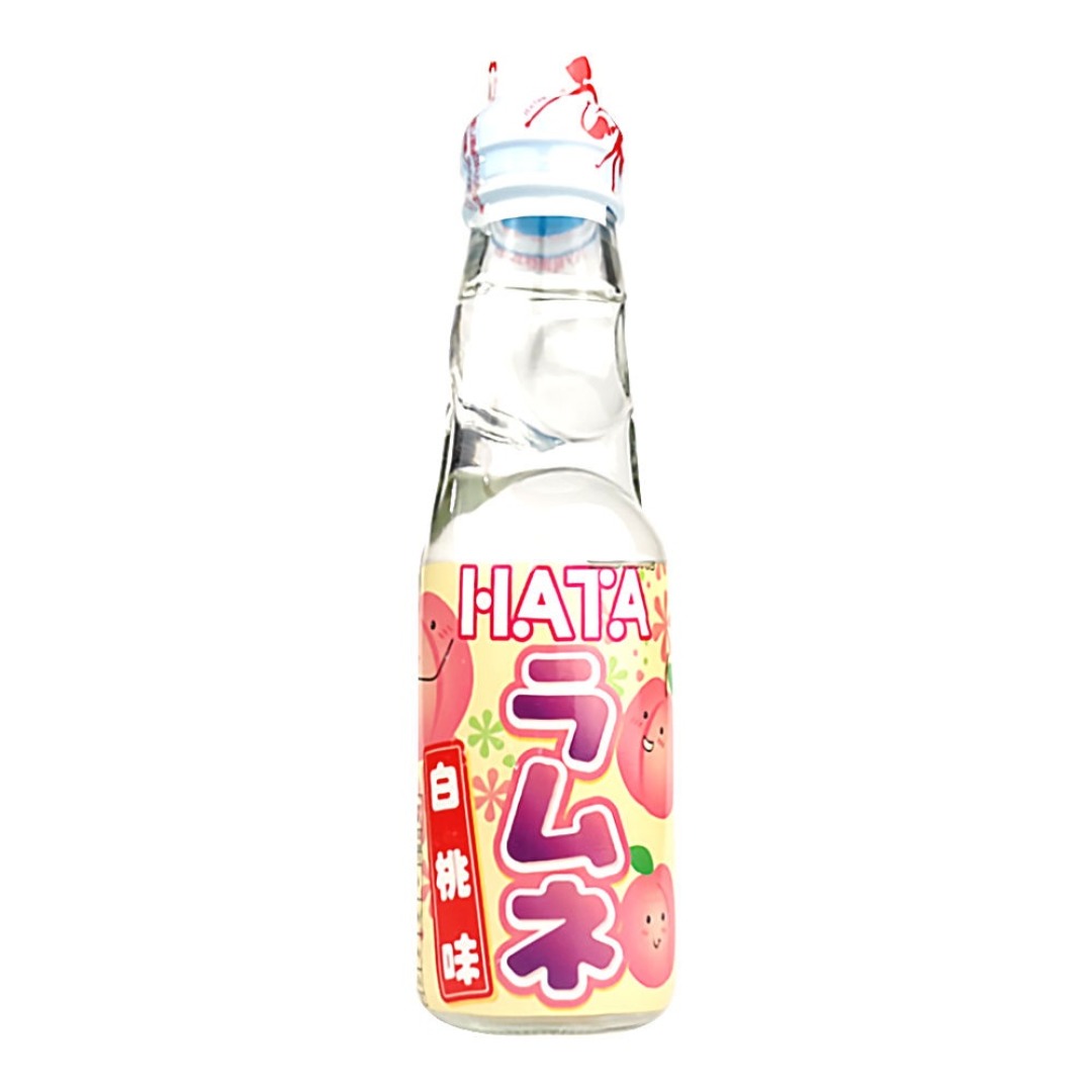 cadb2421097b83cb1dba46de1a8a0ae0.jpg Hatakosen Ramune White Peach 200ml - Image 1