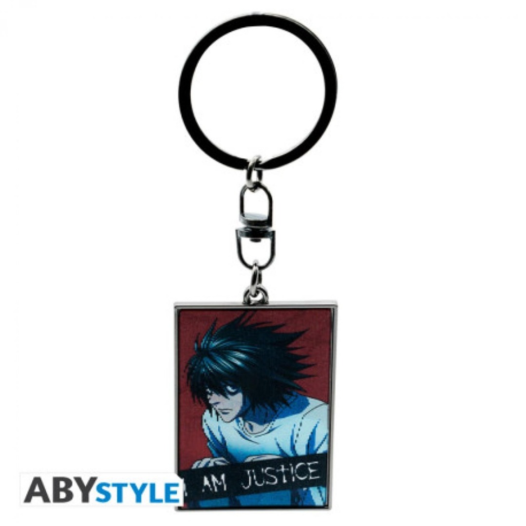 caeb1b32f8ed45750ce18789e89bb0b1-1.jpg Death Note I Am Justice Keychain - Image 1
