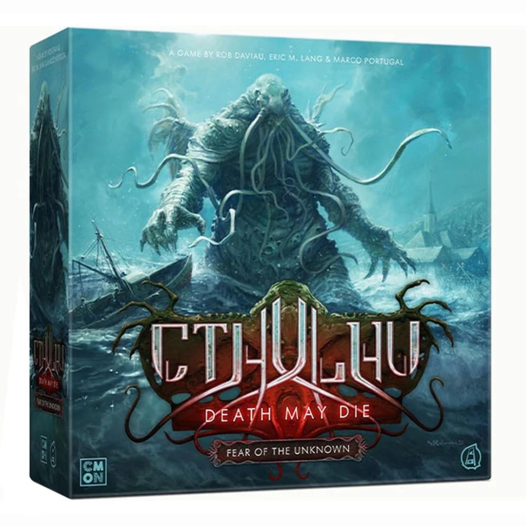 cb1cd786b0158ba1f9535b1b8b24b7f1.jpg Cthulhu Death May Die Fear Of The Unknown Board Game - Image 1