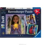 Disney Wish Asha's Wish Puzzle 3x 49 Pieces
