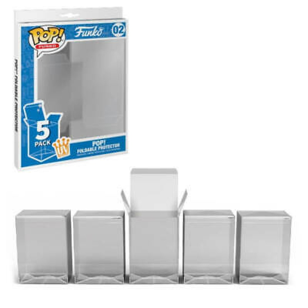 cd03b31cf7ef986c15e9515832b851eb.jpg Funko POP! Protector - Foldable POP Protector (UV) 5 Pack - Image 1
