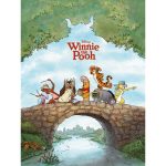 Winnie The Pooh Printing On Wood 40x59cm