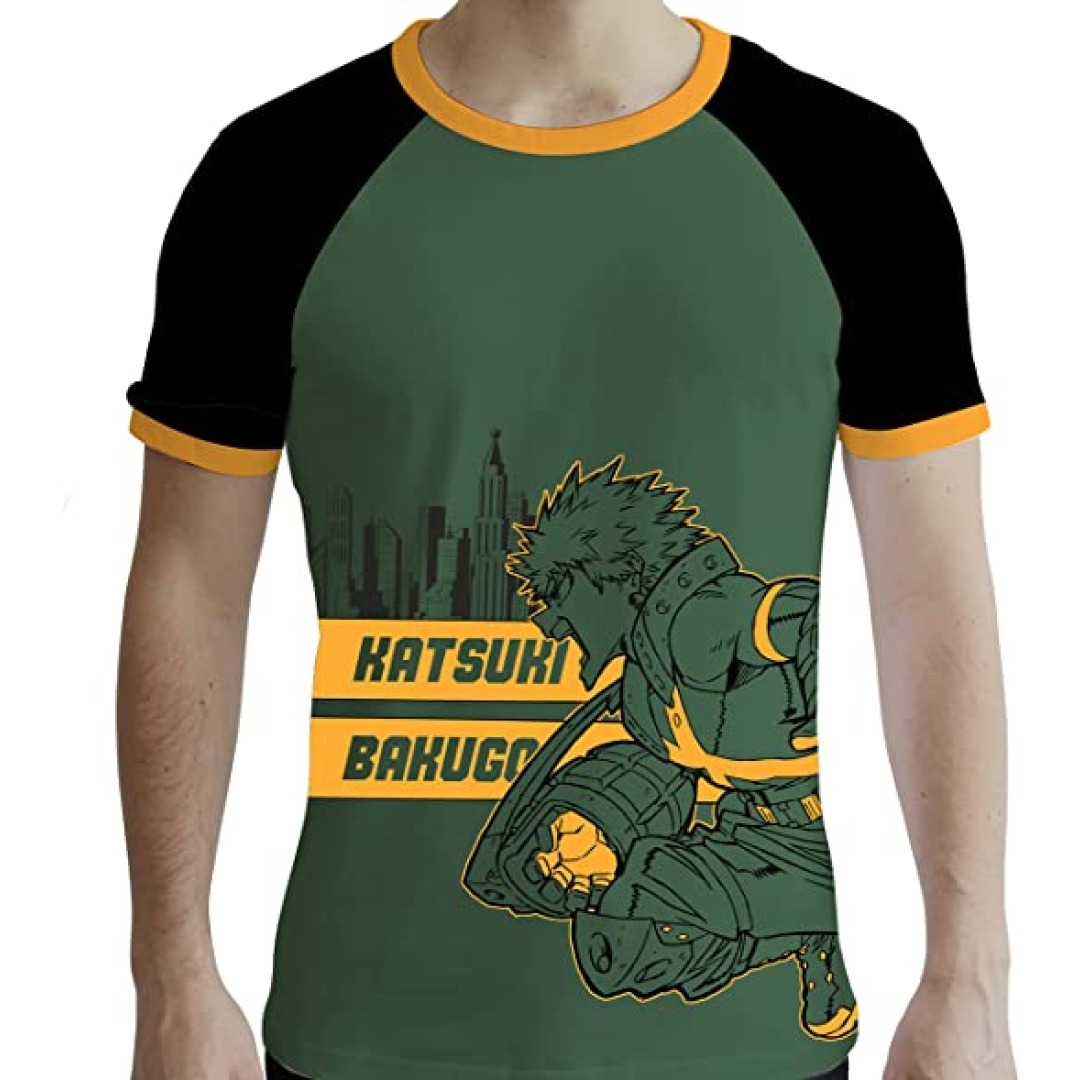ce39caf3e739fc56068dced0141de377-1.jpg My Hero Academia Bakugo Men's T-Shirt (S) - Image 1