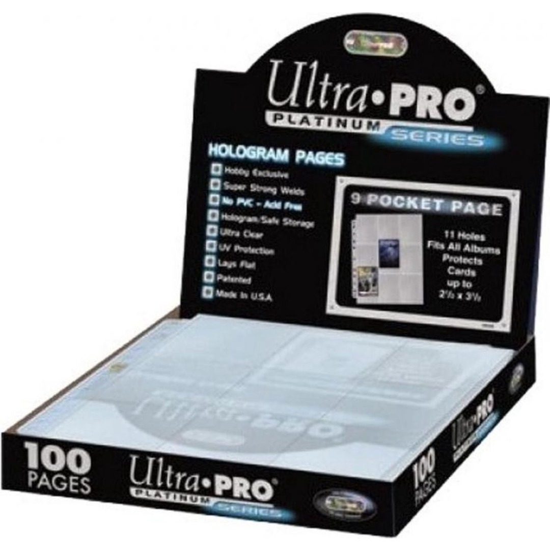 cf85fa4c48ffeb0f84868bcb285ceb36.jpg Ultra Pro Platinum 9 Pocket 100 Pages - Image 1