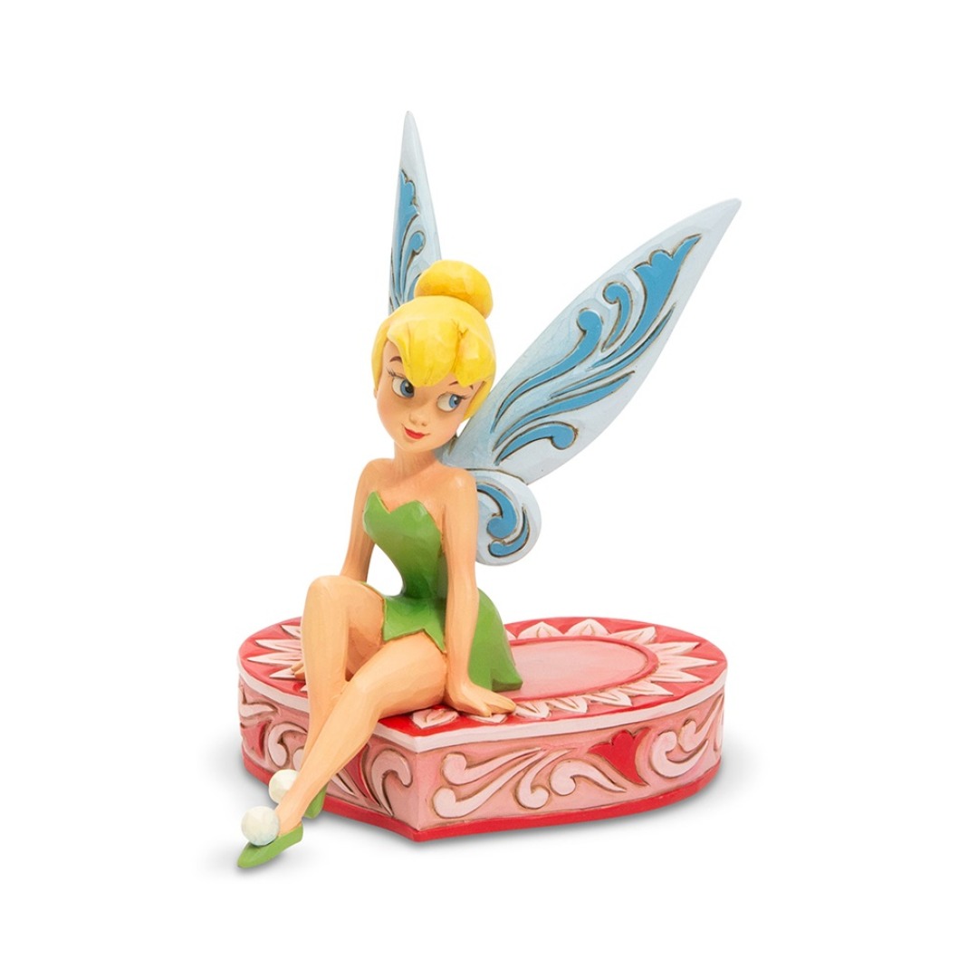 d39fff24dc6ca412bca5bc7d7c7967bb-2.jpg Disney Tinker Bell on Heart Fig Enesco Traditions Figurine - Image 1