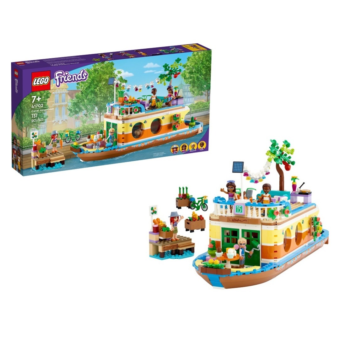 d3b82fdc7f431a55492062da00acf83f.jpg LEGO Friends 41702 Canal Houseboat - Image 1